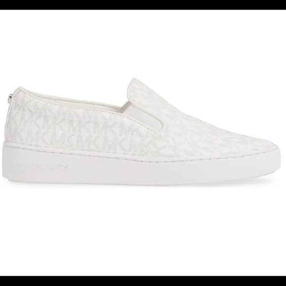 Michael Kors Shoes - Women’s White Michael Kors Keaton Slip Ons